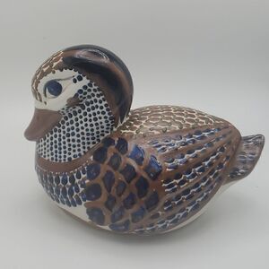 Tonala Mexican Ceramic Duck Pottery  